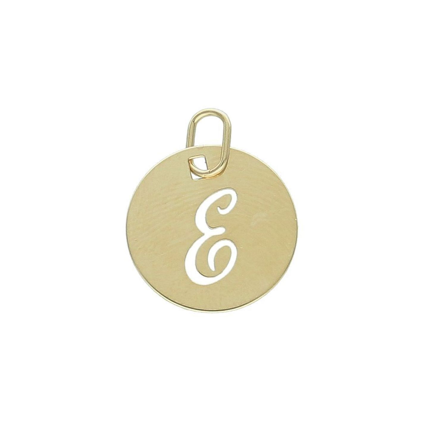 Złota zawieszka 585 literka E ZA 2128E.jpg